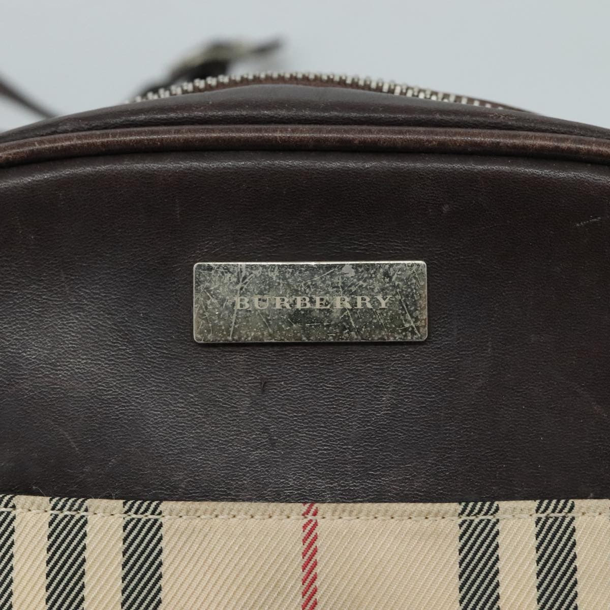 Burberry Nova Check Shoulder Bag Canvas And Leather Beige Canvas Shoulder Bag