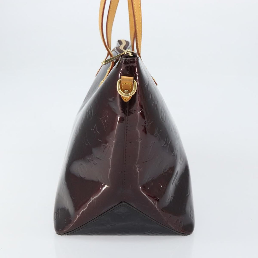 Louis Vuitton Bellevue Handbag Monogram Vernis Brown Patent_Leather Tote Bag