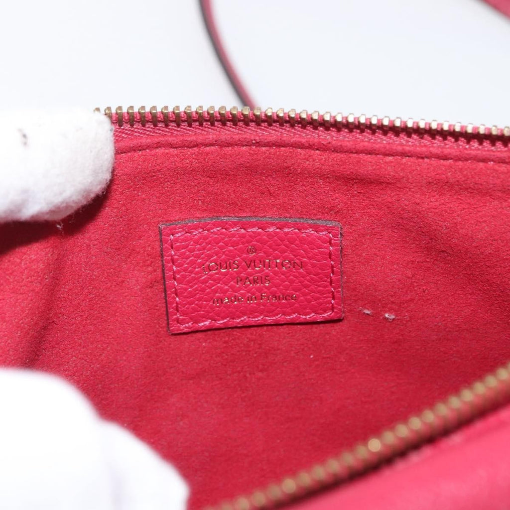 Louis Vuitton Twice Handbag Monogram Empreinte Leather Burgundy Leather Shoulder Bag