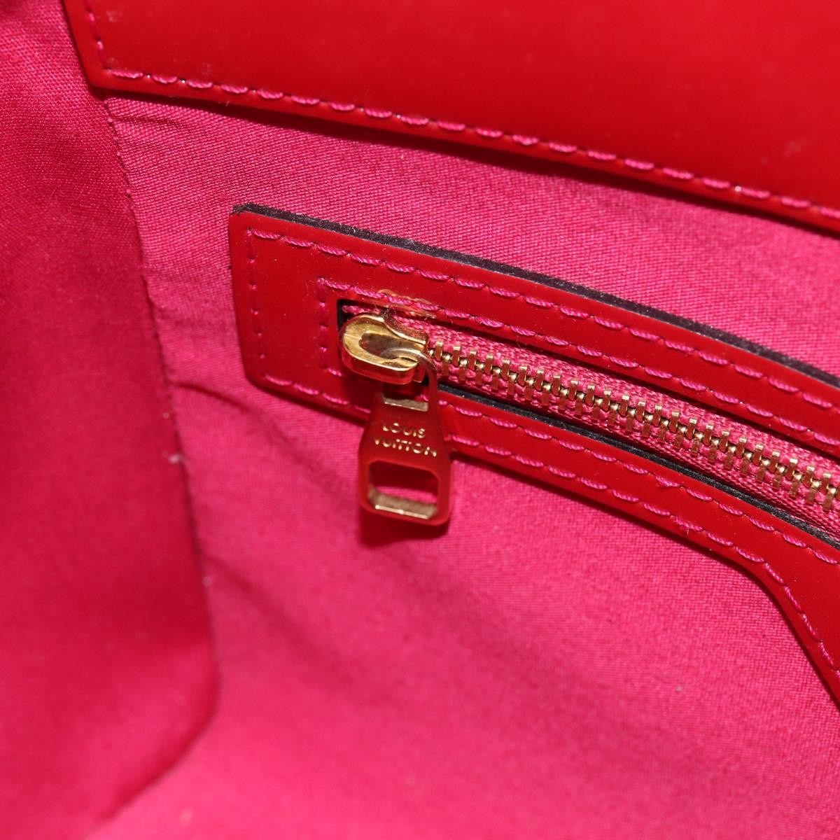 Louis Vuitton Catalina Handbag Monogram Vernis Pink Patent_Leather Tote Bag