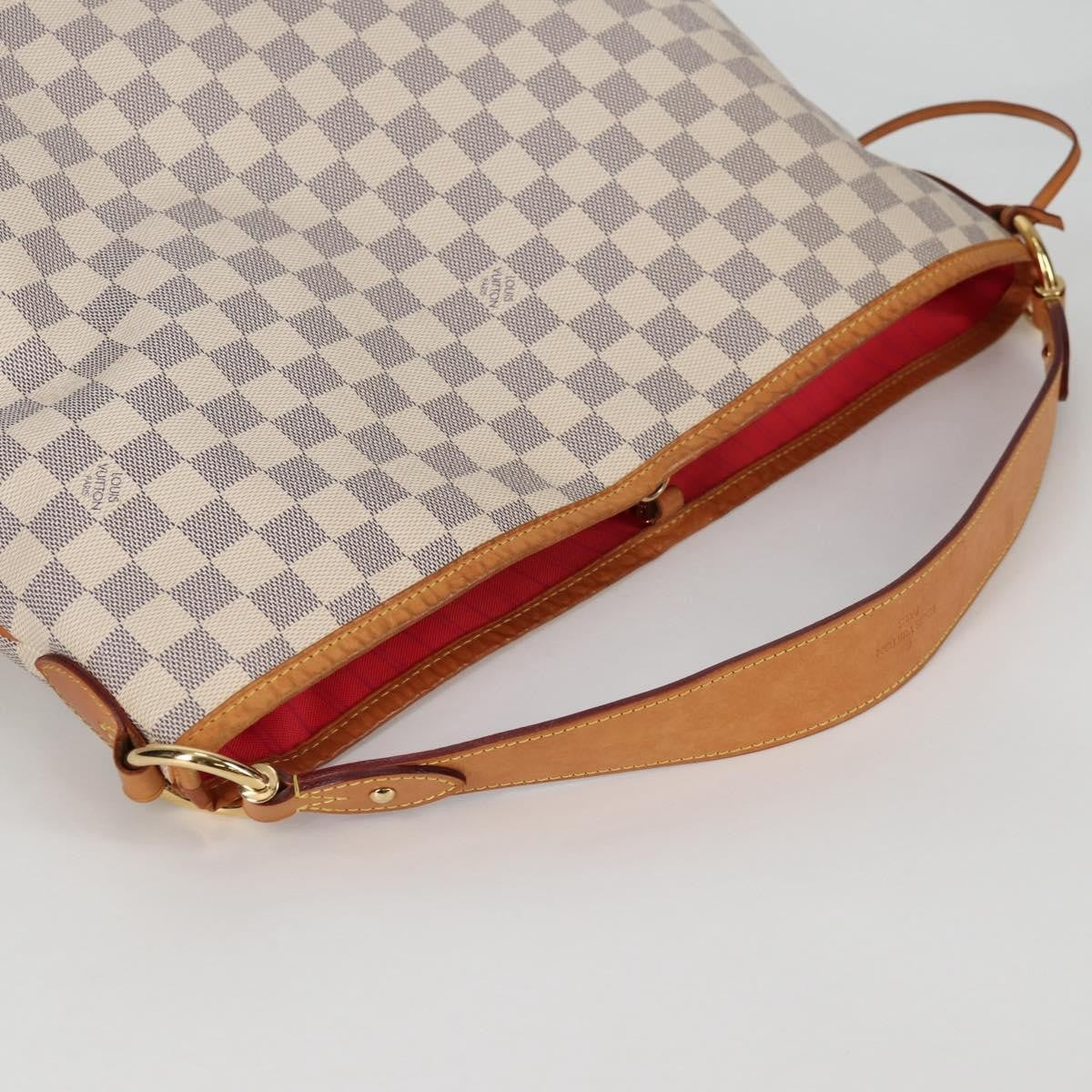 Louis Vuitton Delightful Nm Handbag Damier White Canvas Bag