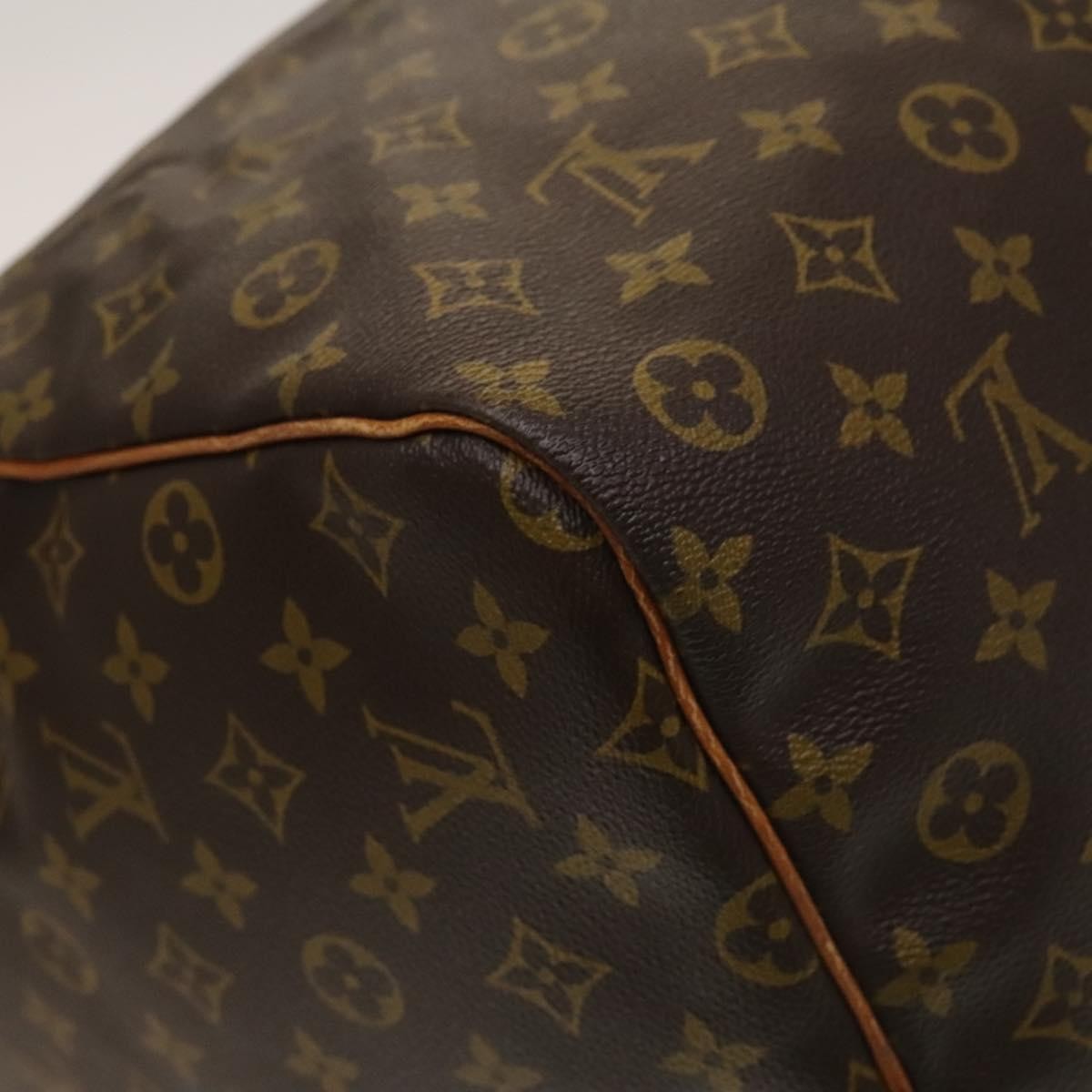 Louis Vuitton Keepall Bag Monogram Canvas Brown Canvas Travel Bag