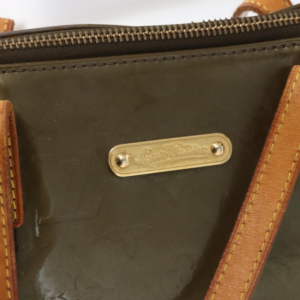 Louis Vuitton Bellevue Handbag Monogram Vernis Brown Patent_Leather Tote Bag