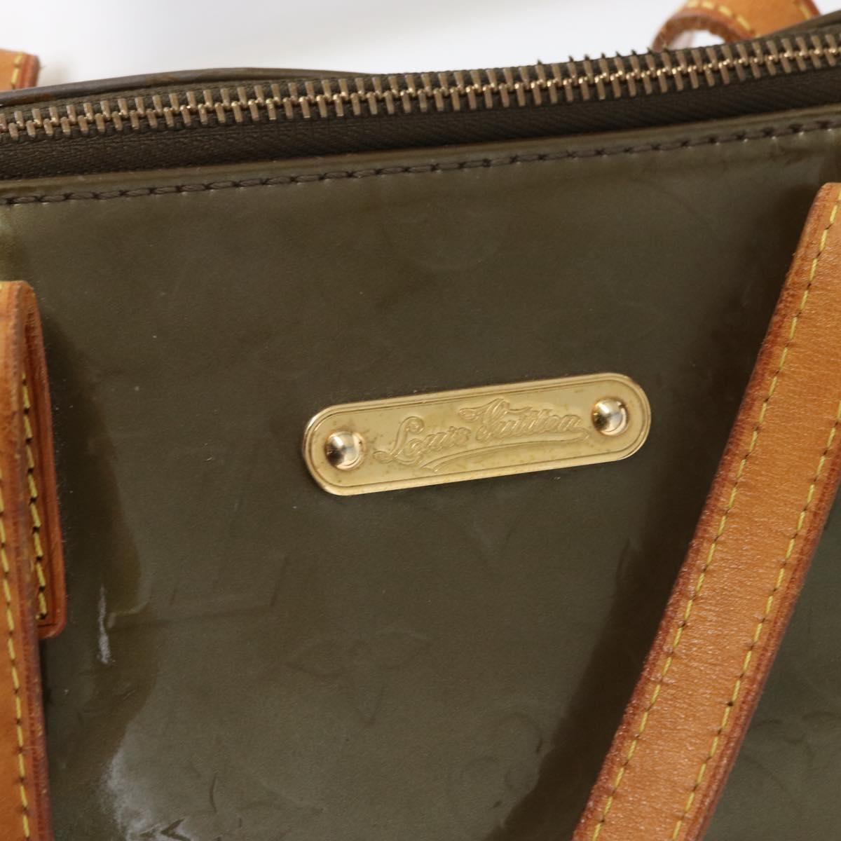 Louis Vuitton Bellevue Handbag Monogram Vernis Brown Patent_Leather Tote Bag