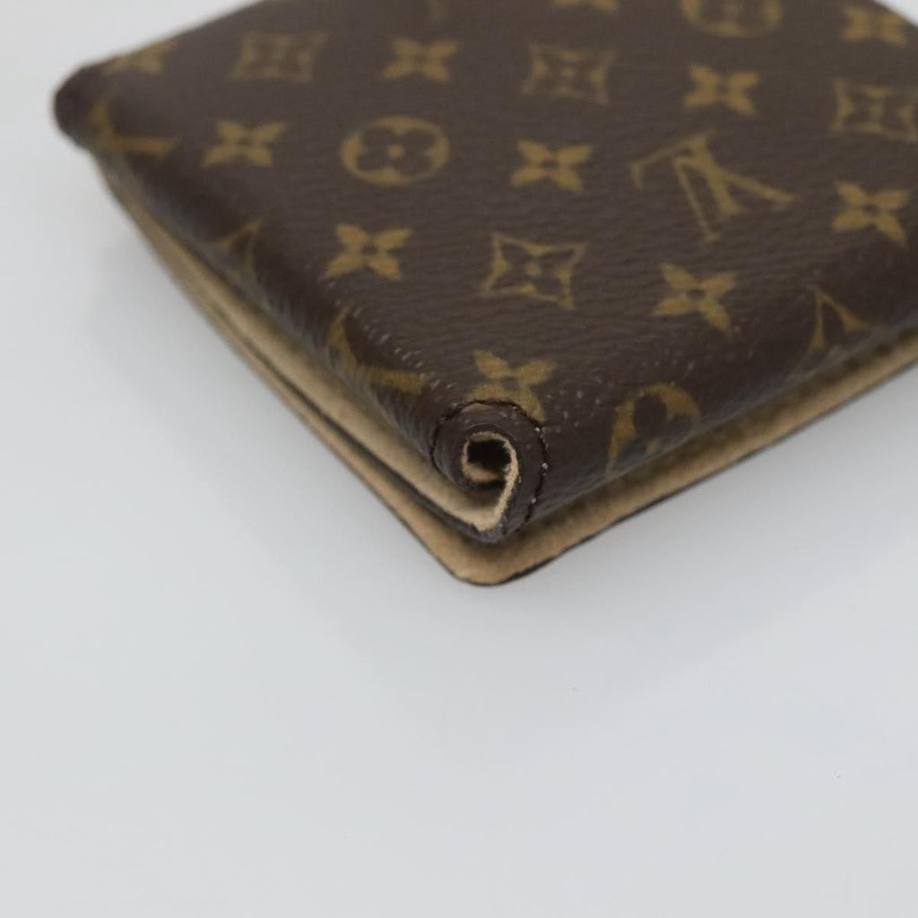 Louis Vuitton Case Jewelry Box Canvas Brown Canvas Wallets Accessory