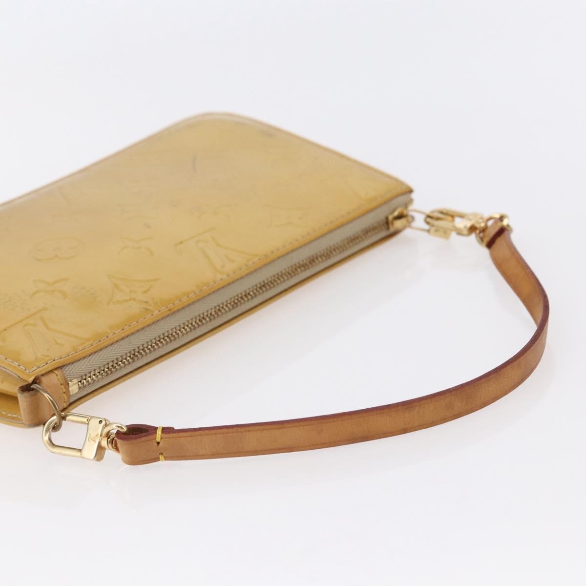 Louis Vuitton Lexington Pochette Monogram Vernis Beige Patent_Leather Clutche & Pouche Bag