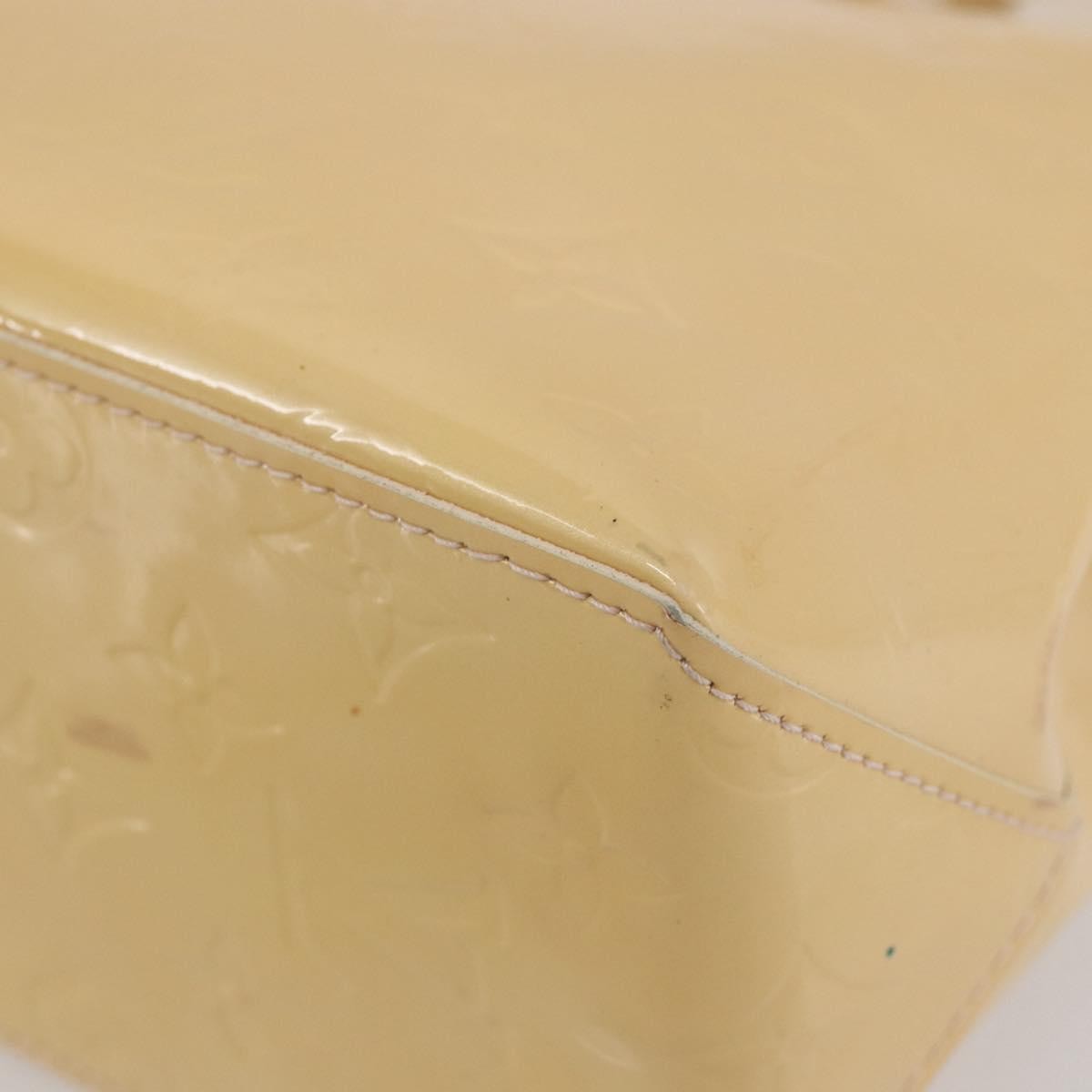 Louis Vuitton Reade Handbag Monogram Vernis Beige Patent_Leather Handbag