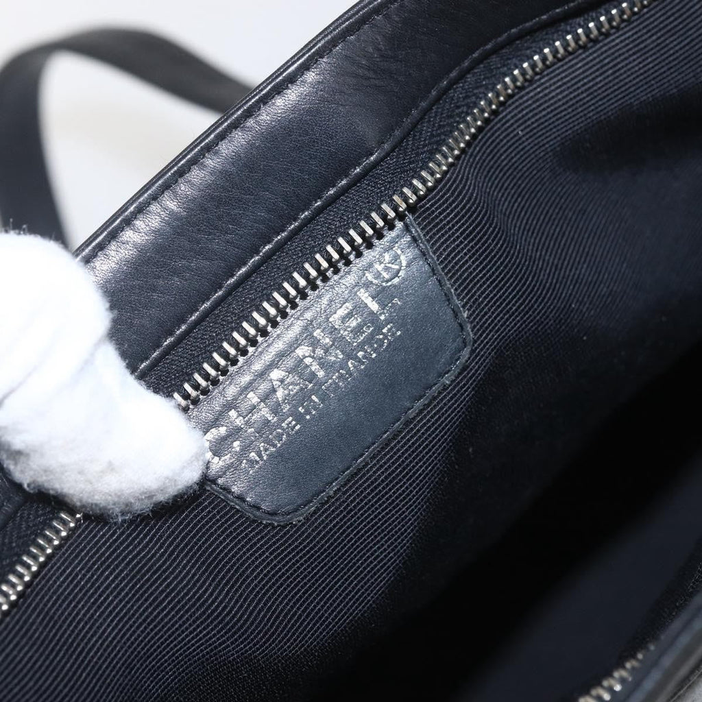 Chanel Vintage Shoulder Bag Leather Black Leather Shoulder Bag Bag