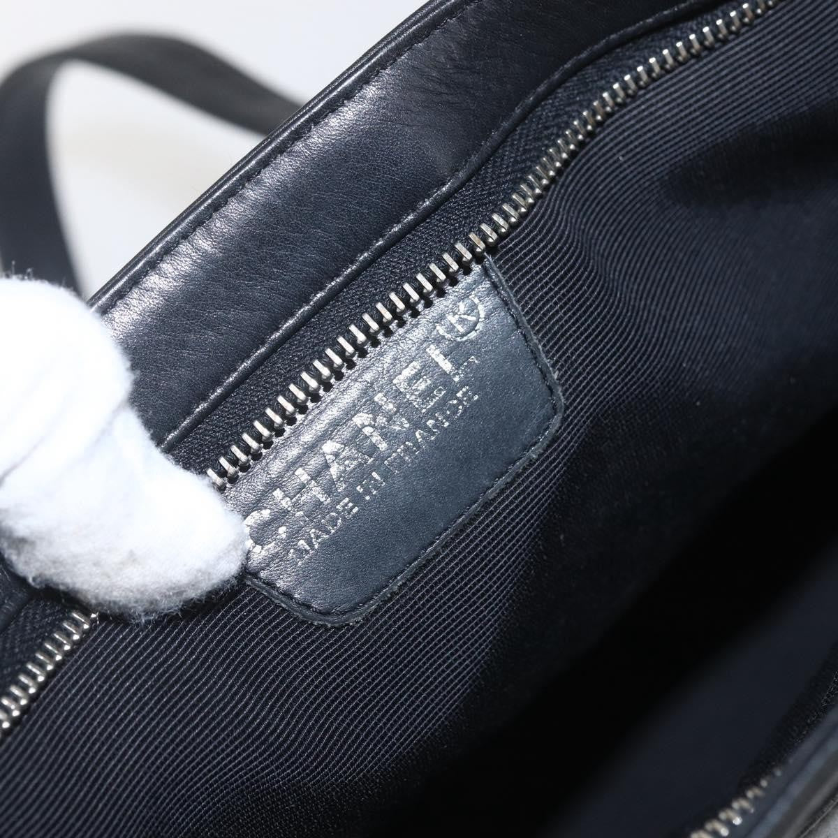 Chanel Vintage Shoulder Bag Leather Black Leather Shoulder Bag Bag