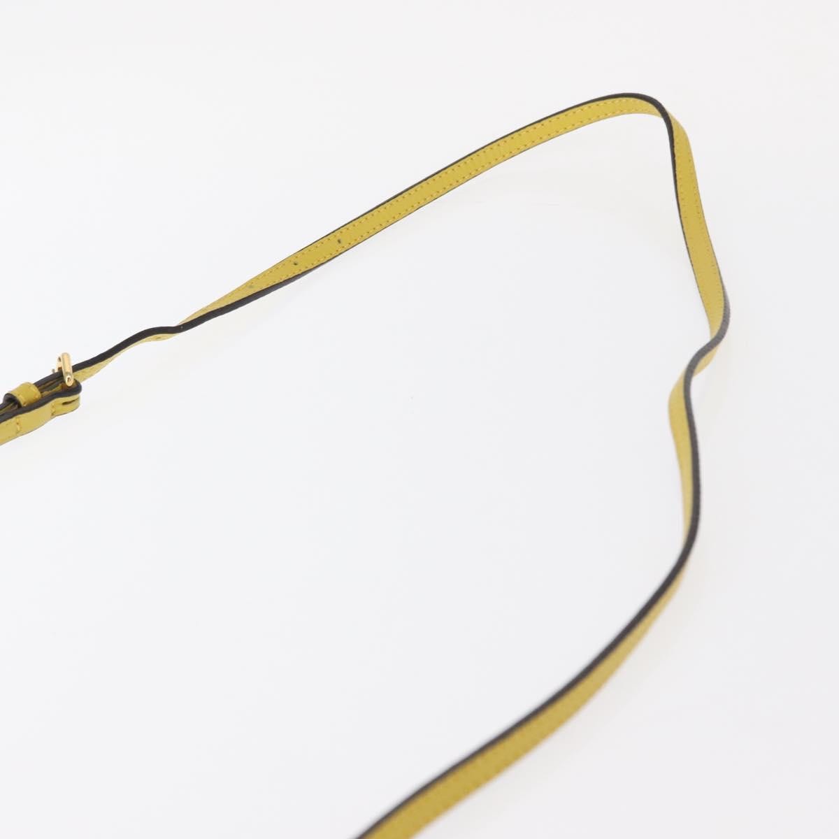 Burberry Vintage Shoulder Bag Leather Yellow Leather Shoulder Bag