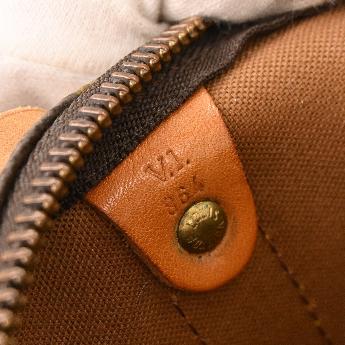 Louis Vuitton Keepall Bag Monogram Canvas Brown Canvas Travel Bag