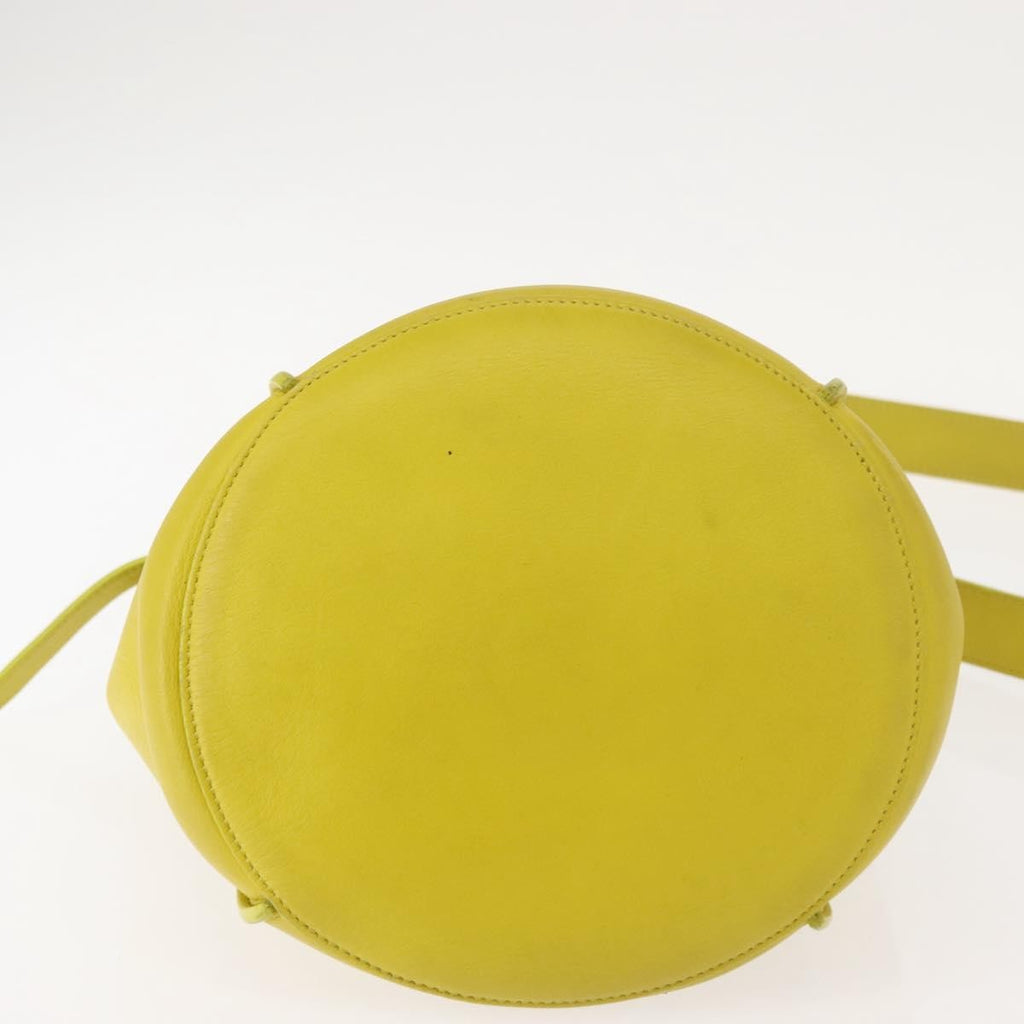 Celine Long Strap Big Bag Bucket Leather Yellow Leather Shoulder Bag Bag
