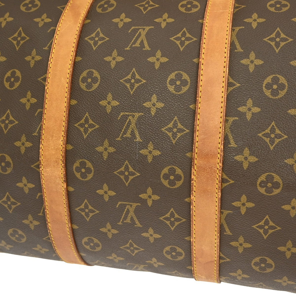 Louis Vuitton Keepall Bag Monogram Canvas Brown Canvas Travel Bag