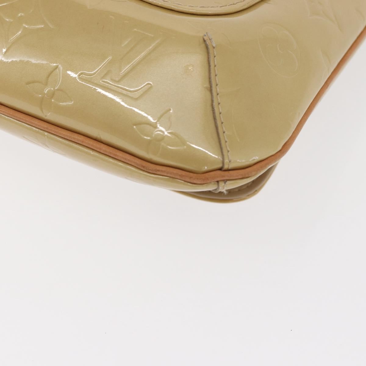 Louis Vuitton Thompson Street Handbag Monogram Vernis Beige Patent_Leather Shoulder Bag
