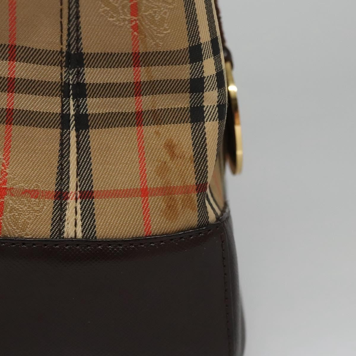 Burberry Nova Check Handbag Nova Check Canvas And Leather Beige Canvas Handbag