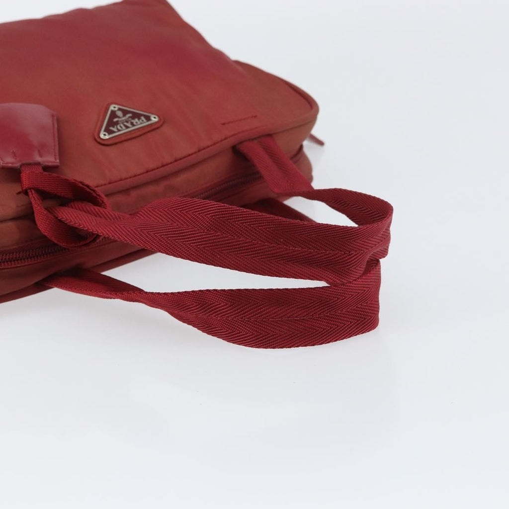 Prada Zip Around Tote Tessuto Red Nylon Shoulder Bag Bag