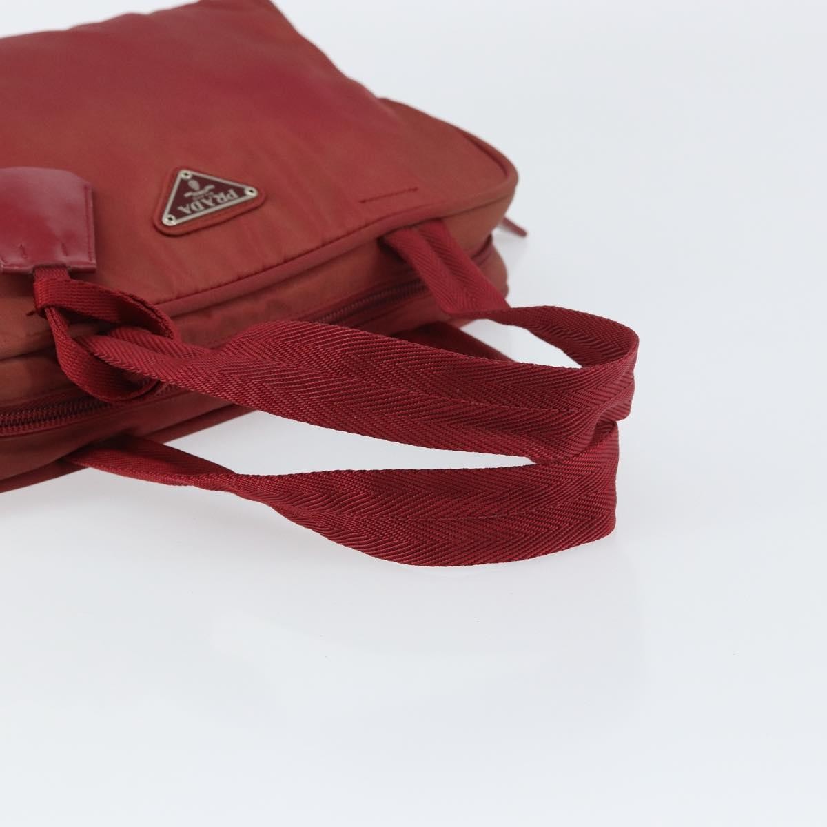 Prada Zip Around Tote Tessuto Red Nylon Shoulder Bag Bag