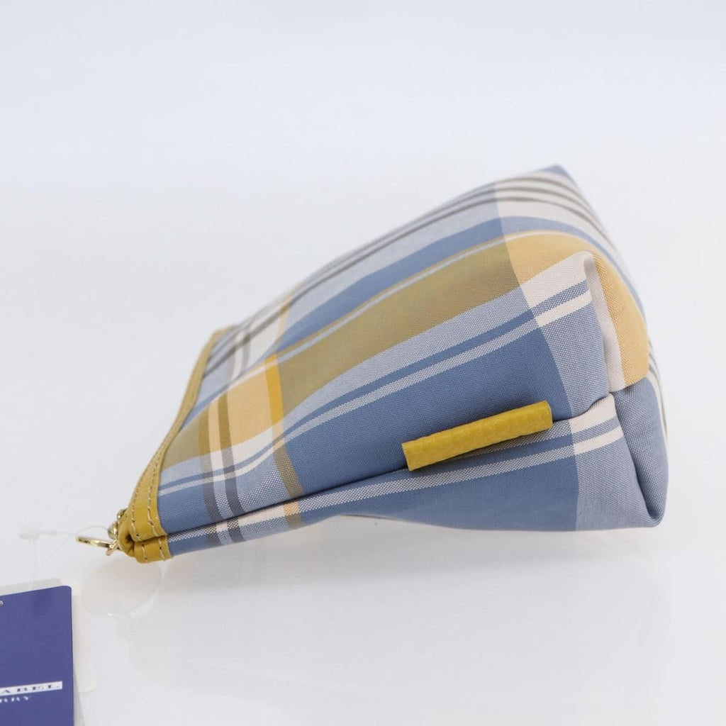 Burberry Nova Check Pochette Canvas Blue Canvas Clutche & Pouche Bag