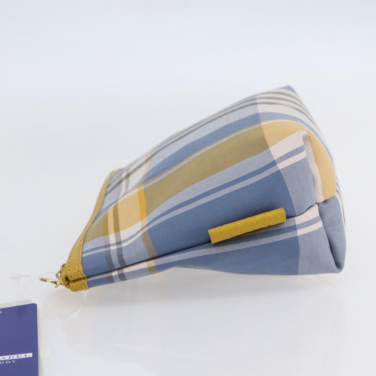 Burberry Nova Check Pochette Canvas Blue Canvas Clutche & Pouche Bag