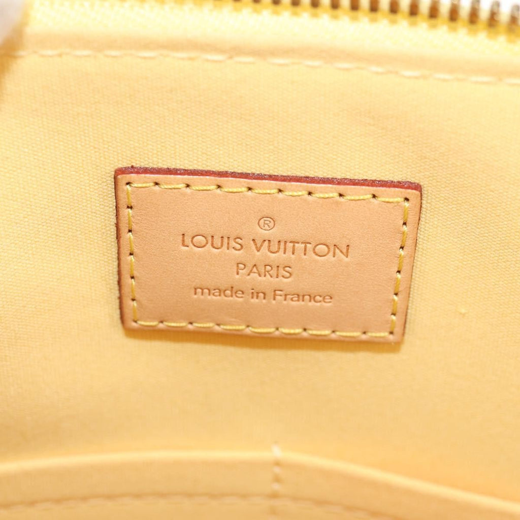 Louis Vuitton Alma Handbag Monogram Vernis Yellow Patent_Leather Handbag