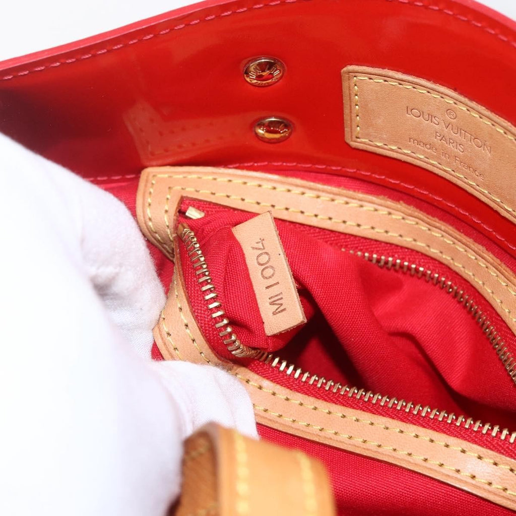 Louis Vuitton Reade Handbag Monogram Vernis Red Patent_Leather Handbag