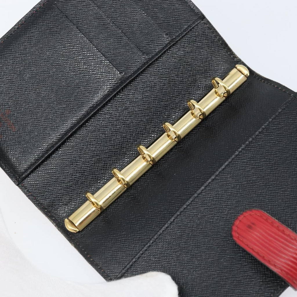 Louis Vuitton Agenda Cover Epi Leather Red Leather Wallets Accessory