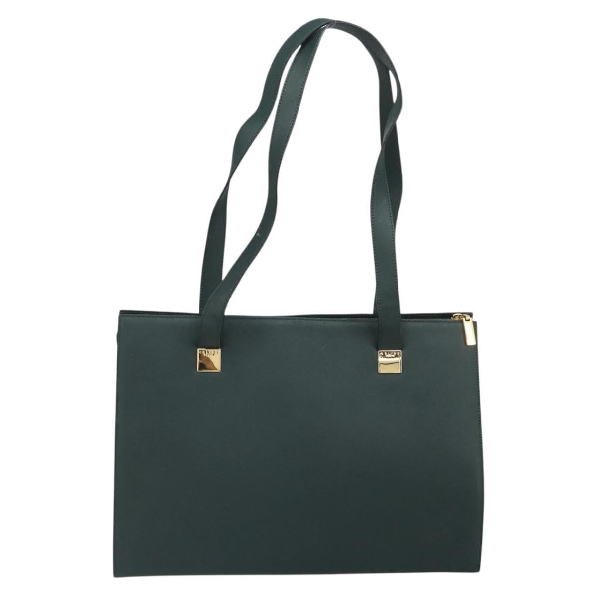 Celine Tote Bag Leather Green Leather Tote Bag Bag