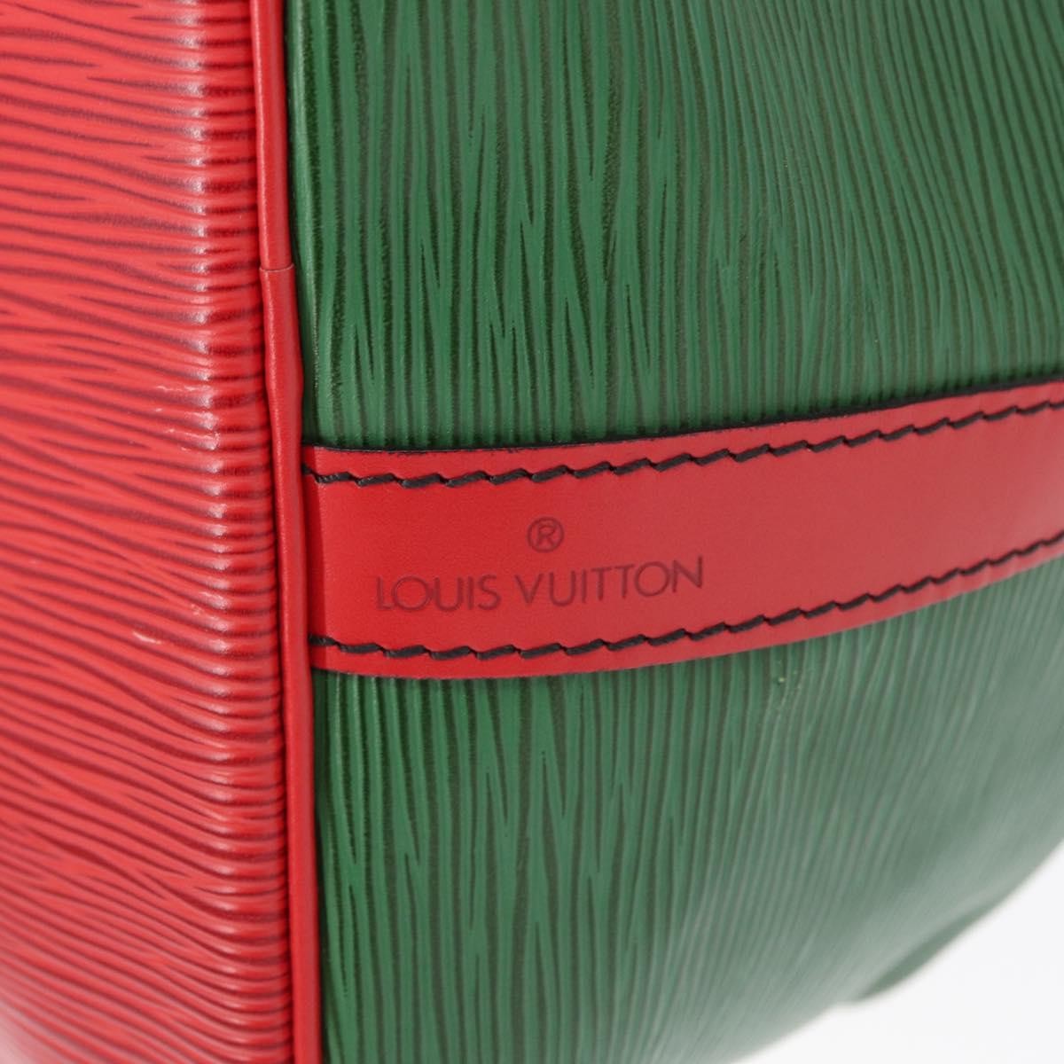 Louis Vuitton Bicolor Petit Noe Handbag Epi Leather Green Leather Shoulder Bag