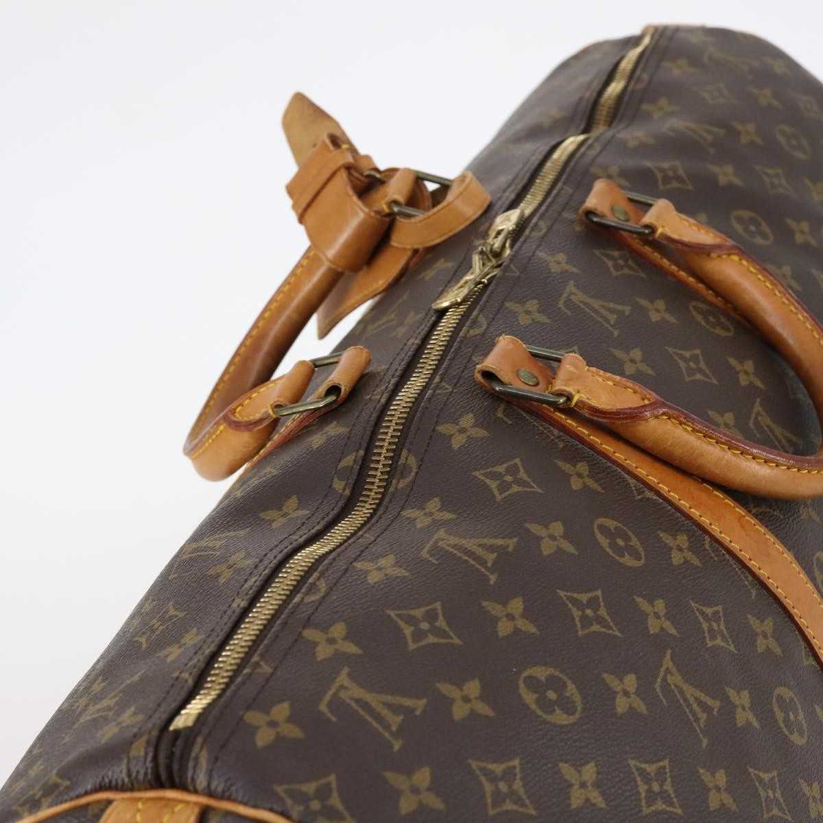 Louis Vuitton Keepall Bag Monogram Canvas Brown Canvas Travel Bag