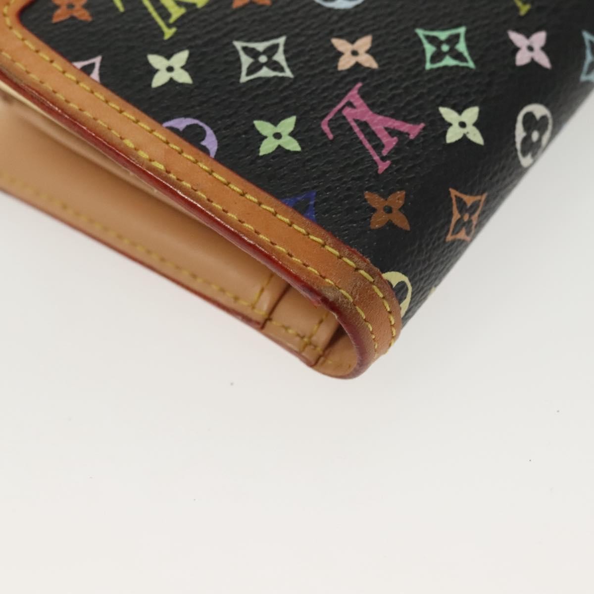 Louis Vuitton Portefeuille Viennois Monogram Canvas Black Canvas Wallets Accessory