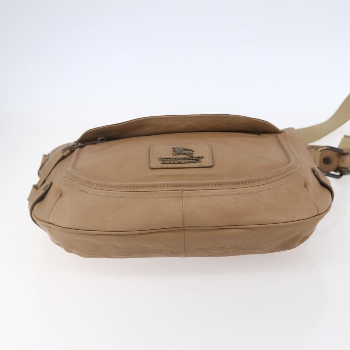 Burberry Blue Label Handbag Leather Brown Leather Handbag