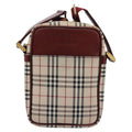 Burberry Nova Check Shoulder Bag Canvas And Leather Beige Canvas Shoulder Bag