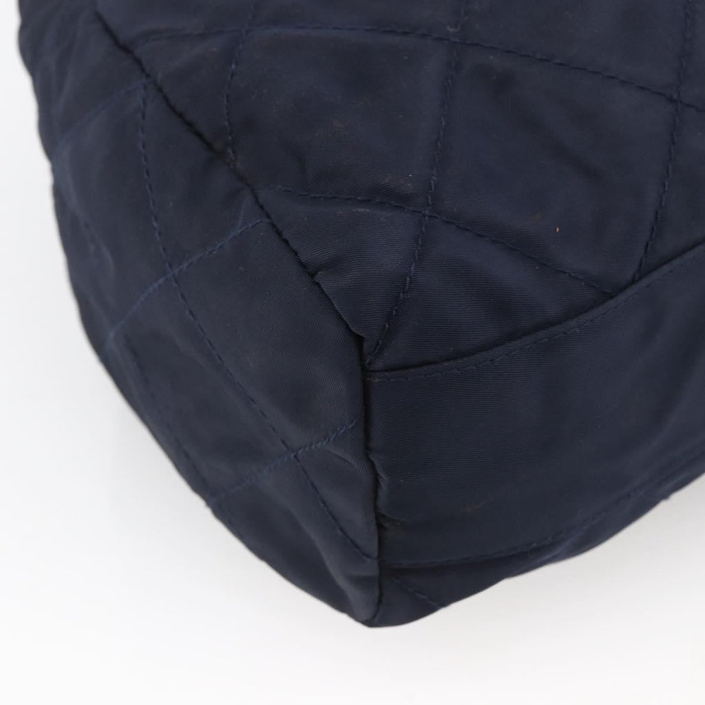 Prada Re-Edition 1995 Chain Tote Quilted Re-Nylon Navy Nylon Shoulder Bag Bag