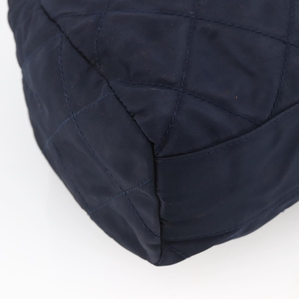 Prada Re-Edition 1995 Chain Tote Quilted Re-Nylon Navy Nylon Shoulder Bag Bag
