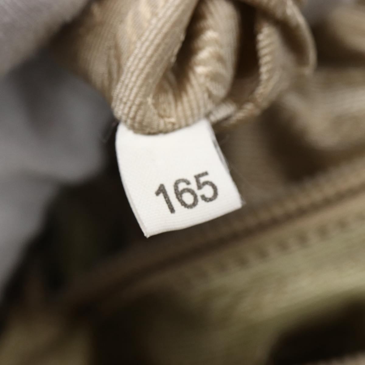 Prada Buckle Messenger Bag Tessuto Beige Nylon Shoulder Bag Bag