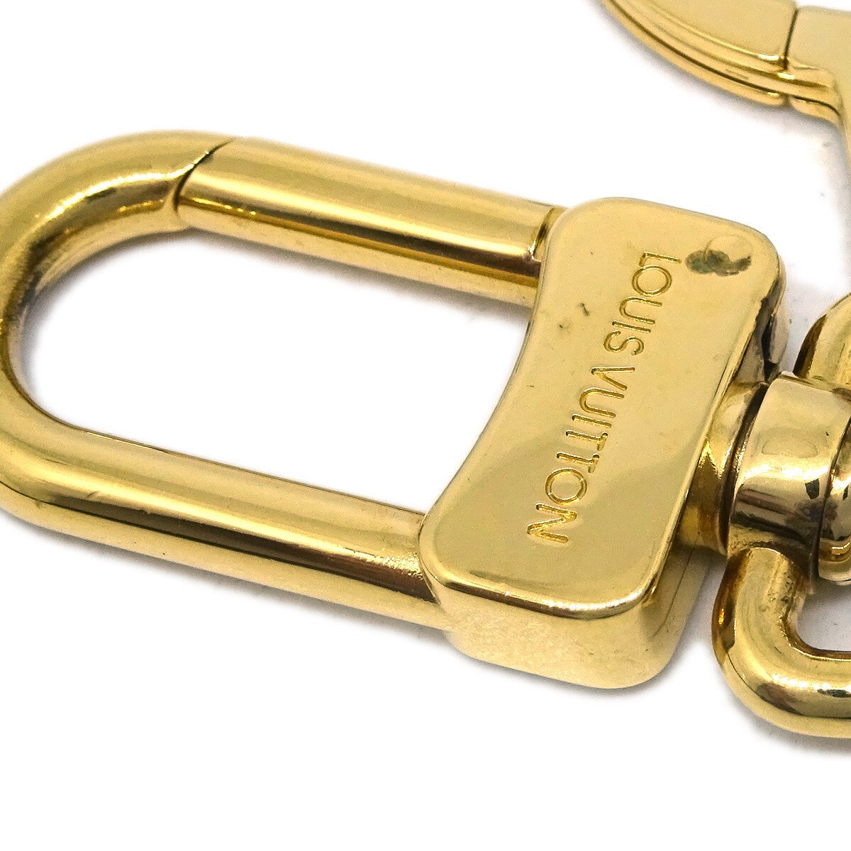 Louis Vuitton Bolt Pochette Extender Keychain Metal Gold Gold_Plated Charms And Keychains Accessory