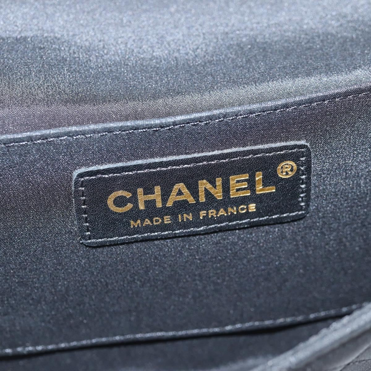 Chanel Chain Flap Shoulder Bag Quilted Nylon Black Nylon Shoulder Bag Bag