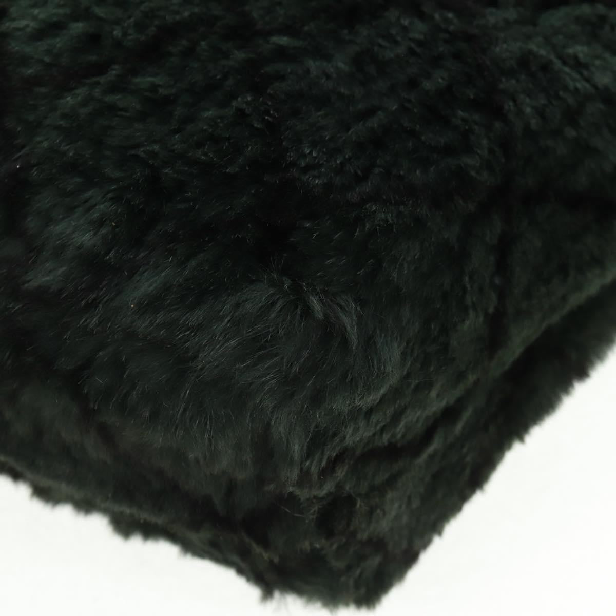 Chanel Chain Tote Lapin Fur Green Fur Tote Bag Bag