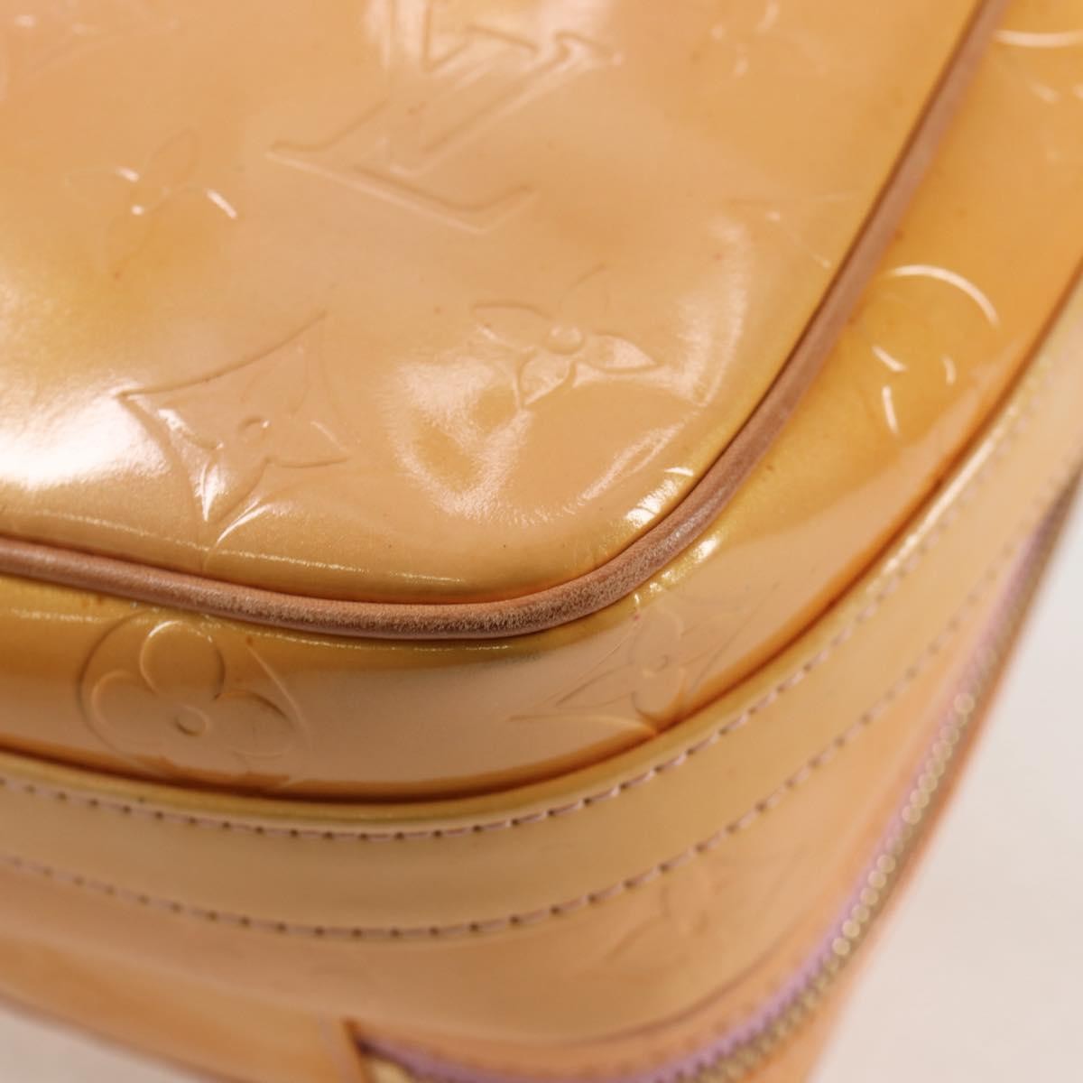 Louis Vuitton Wooster Handbag Monogram Vernis Beige Patent_Leather Bag