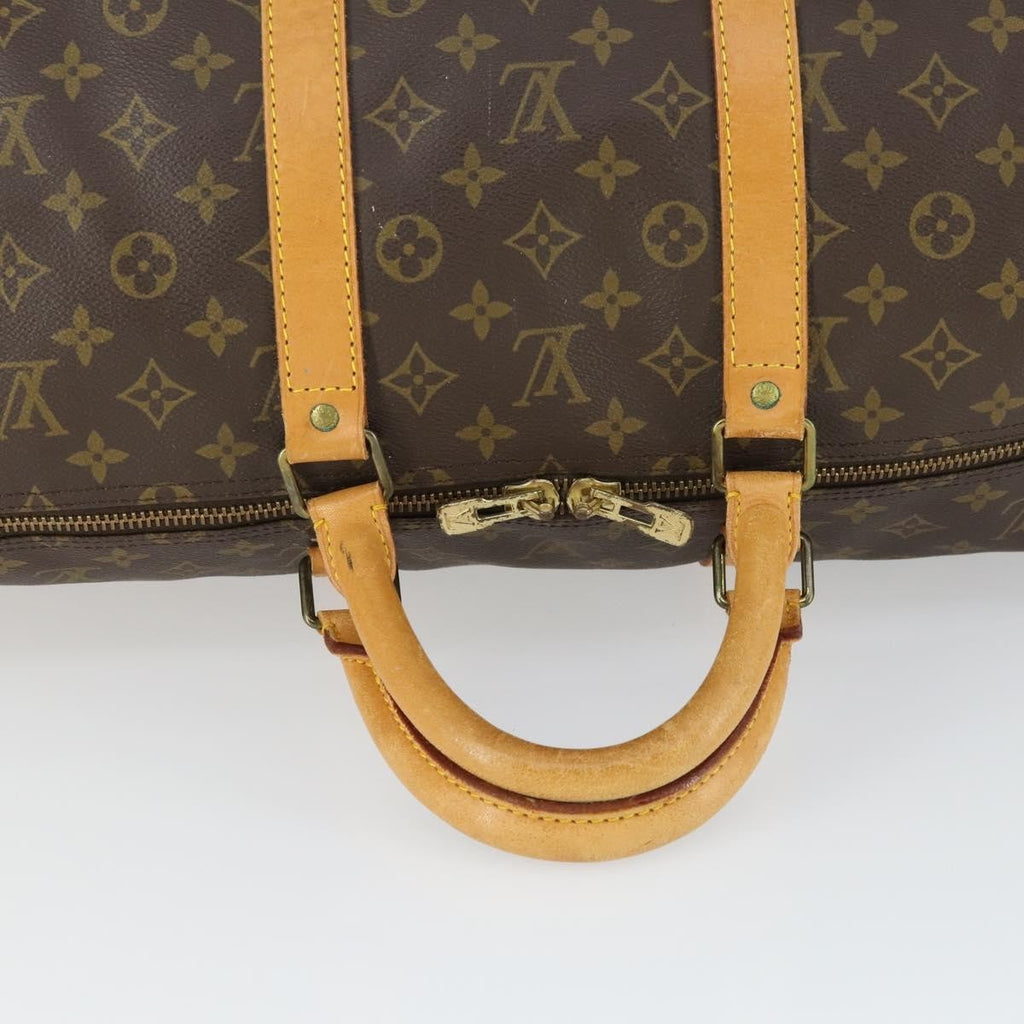 Louis Vuitton Keepall Bag Monogram Canvas Brown Canvas Travel Bag