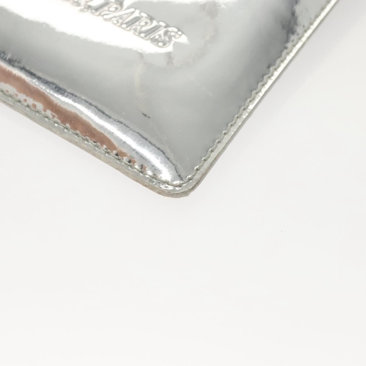 Louis Vuitton Pochette Plate Monogram Mirror Silver Patent_Leather Clutche & Pouche Bag