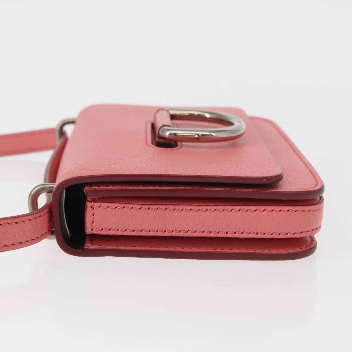 Burberry D-Ring Shoulder Bag Leather Pink Leather Shoulder Bag