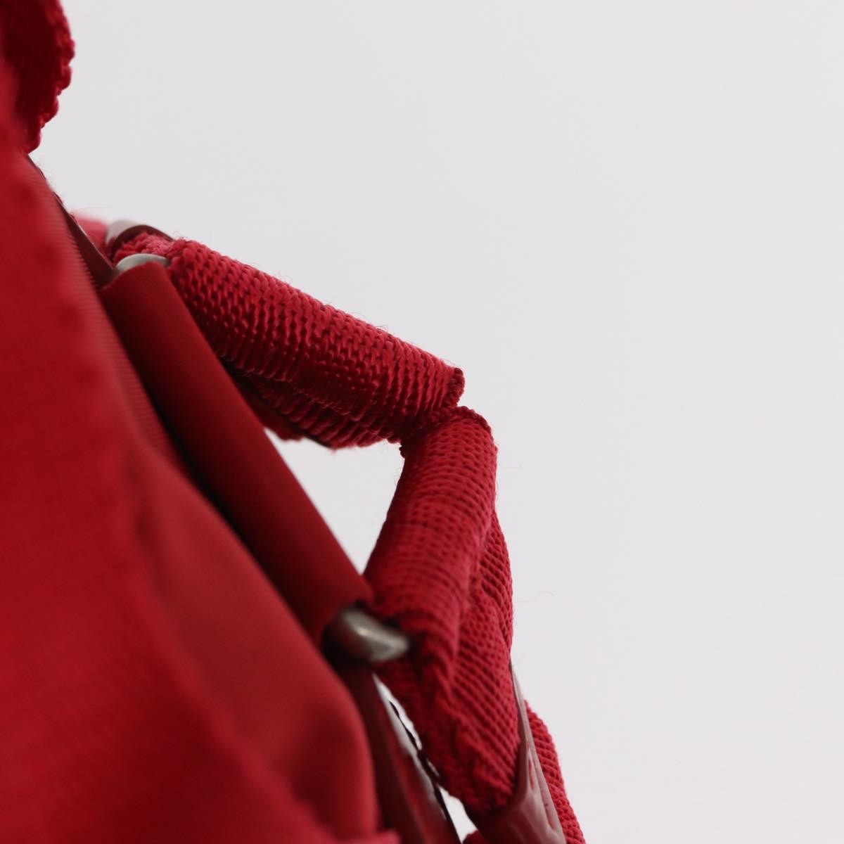Prada Double Front Pocket Backpack Tessuto Red Nylon Backpack Bag