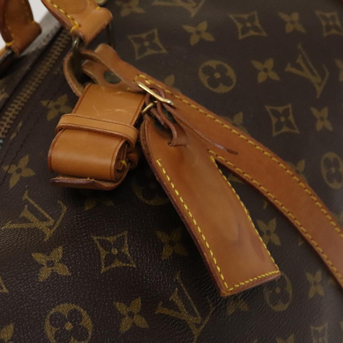 Louis Vuitton Keepall Bag Monogram Canvas Brown Canvas Travel Bag