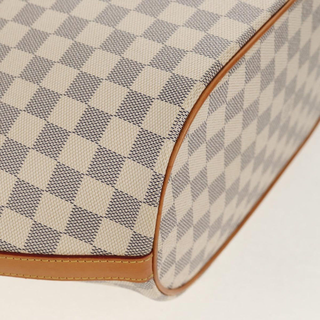 Louis Vuitton Pampelonne Handbag Damier White Canvas Tote Bag