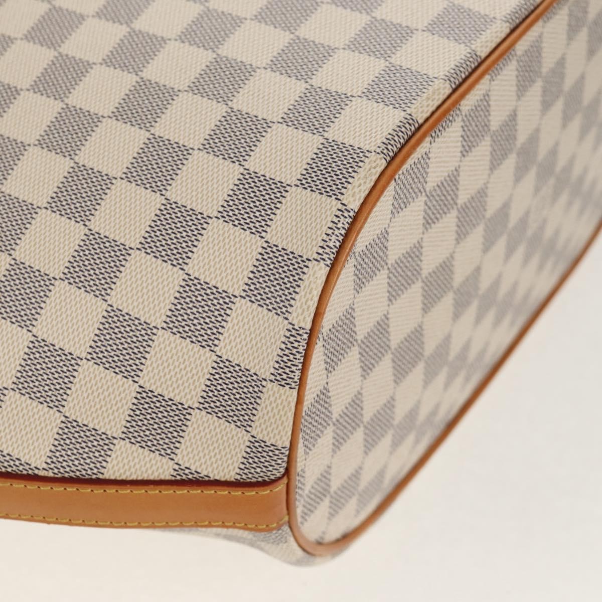 Louis Vuitton Pampelonne Handbag Damier White Canvas Tote Bag