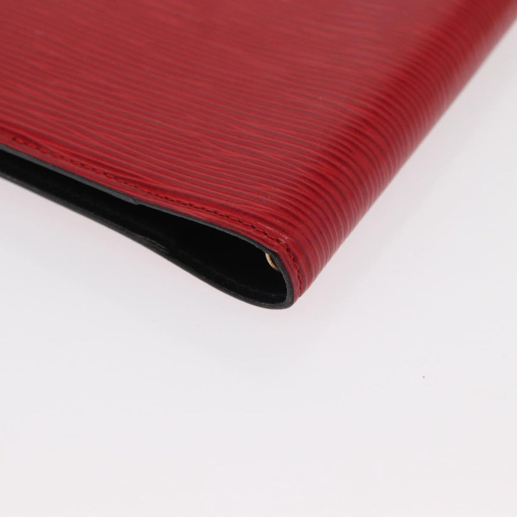 Louis Vuitton Agenda Cover Epi Leather Red Leather Wallets Accessory