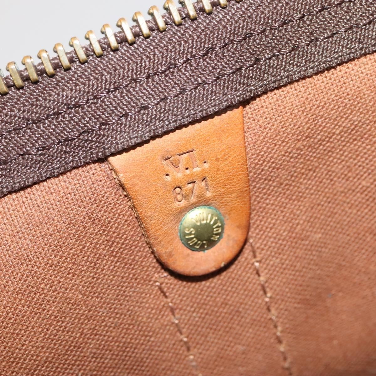 Louis Vuitton Keepall Bag Monogram Canvas Brown Canvas Travel Bag