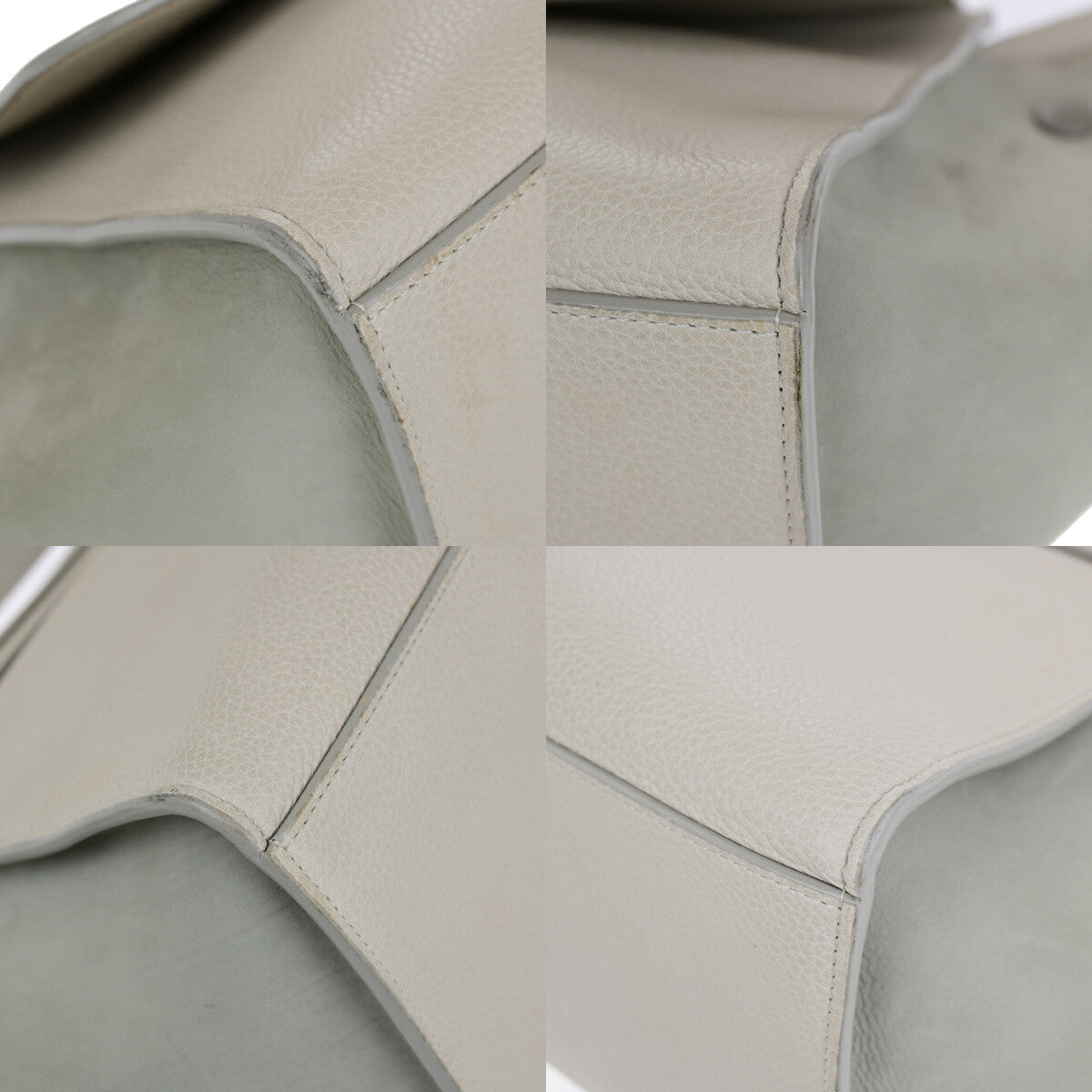 Celine Trapeze Bag Leather Beige Leather Handbag