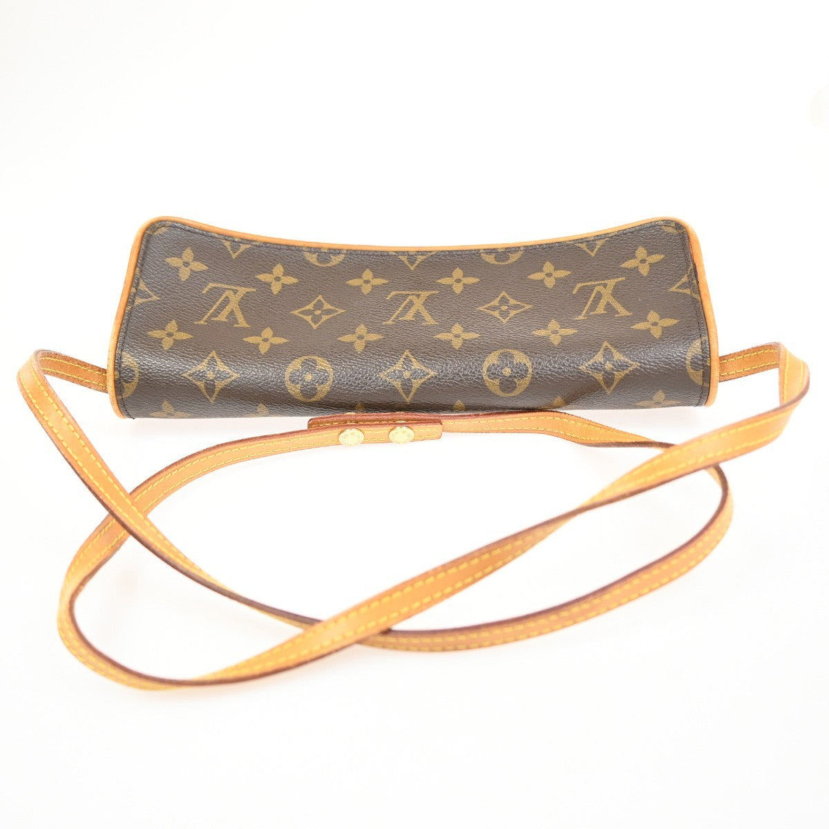Louis Vuitton Twin Handbag Monogram Canvas Brown Canvas Clutche & Pouche Bag